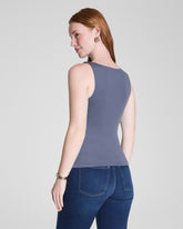 SPANXsmoothâ„¢ Jersey Boatneck Tank | Earth Stone
